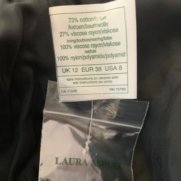 NWT Laura Ashley black velvet evening jacket US 8 - Picture 6 of 8